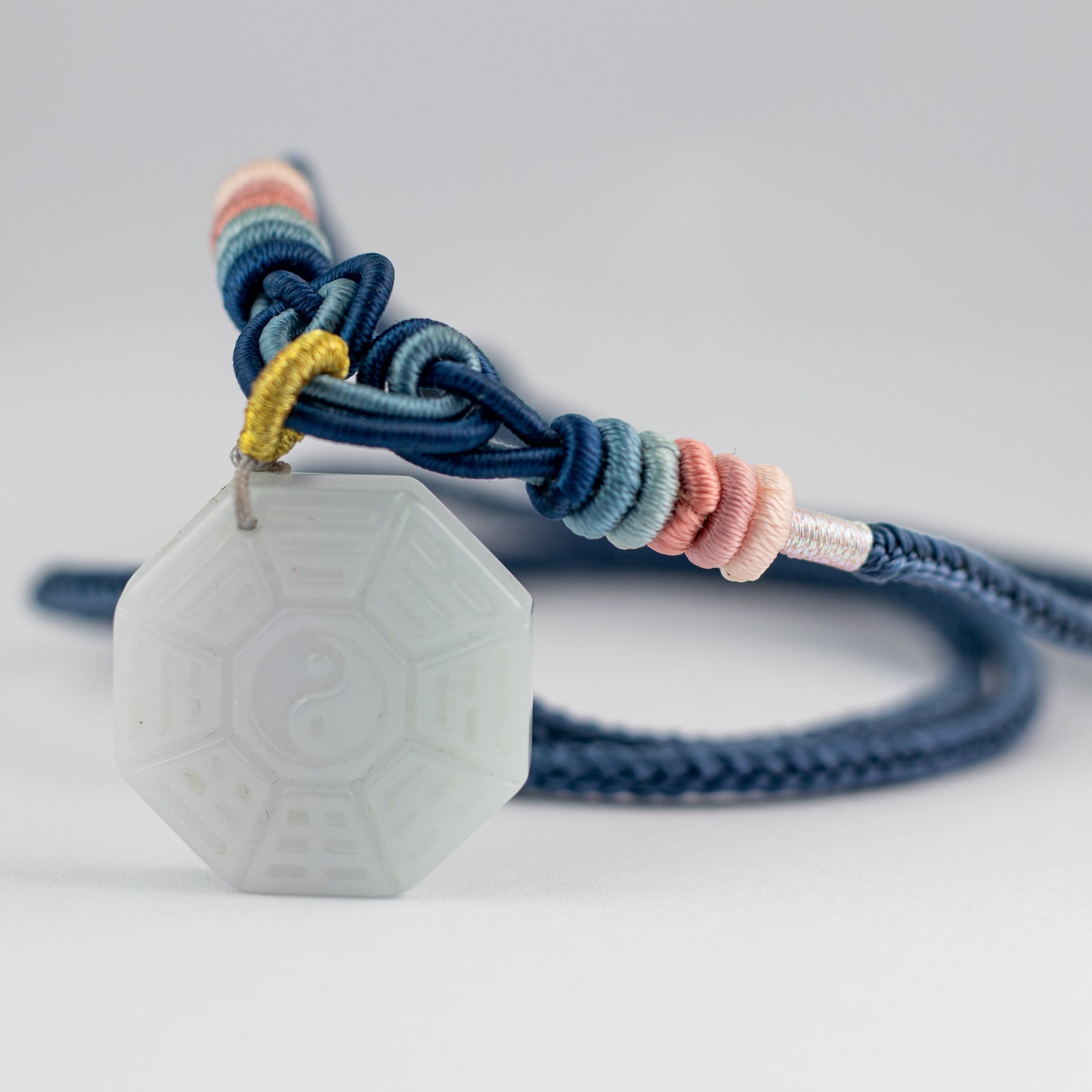 紫+綠糯種頸鏈 (八掛)