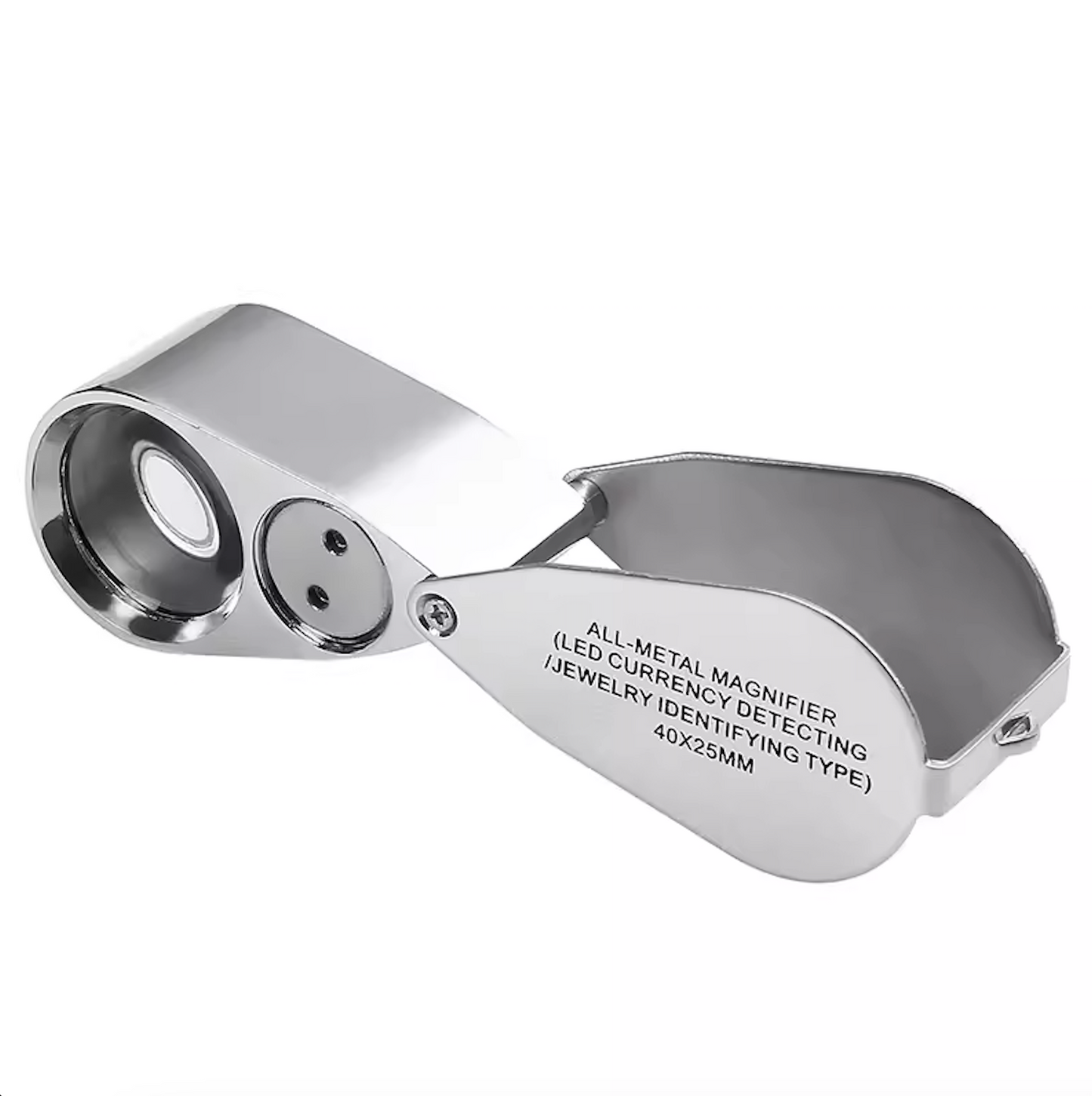 折疊式40倍帶燈珠寶放大鏡