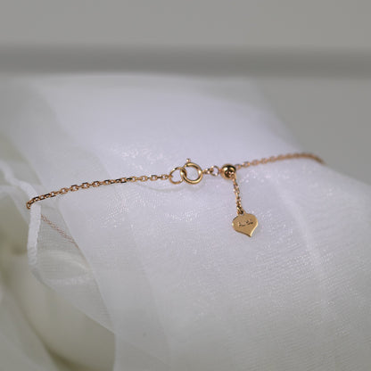 18K玫瑰金鑽石藍水冰種手鏈