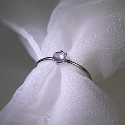 9K銀色鑽石白色冰種戒指生肖雞