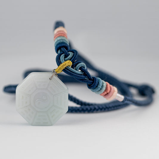 紫+綠糯種頸鏈 (八掛)