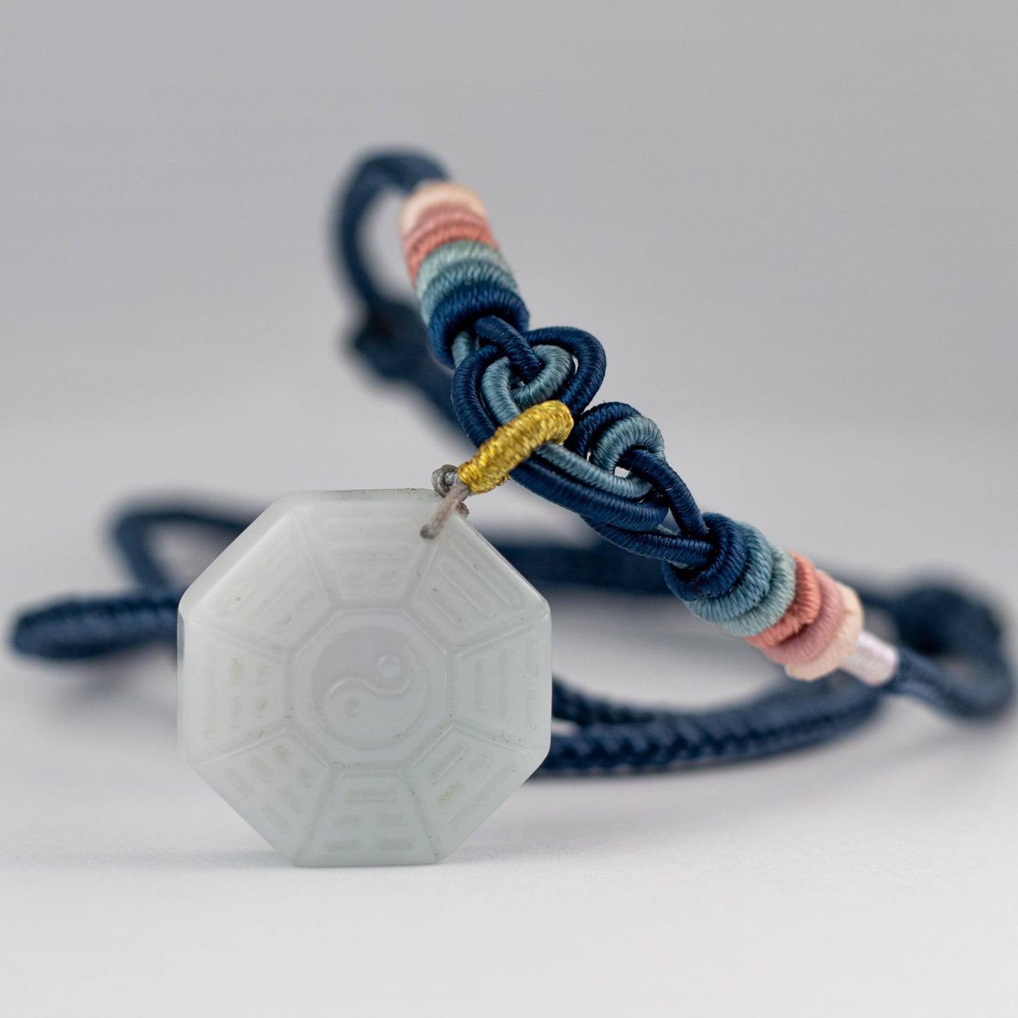 紫+綠糯種頸鏈 (八掛)